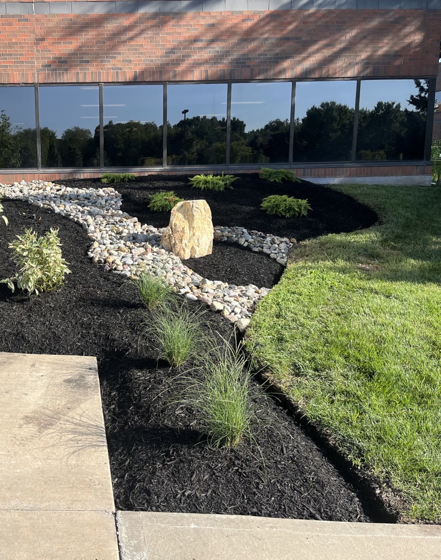 Landscape rock path