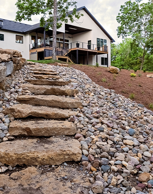 Hassle Free Landscaping Solutions | Overland Park, KS - rocky-steps